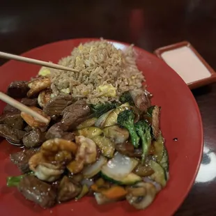 Hibachi Steak &amp; Shrimp