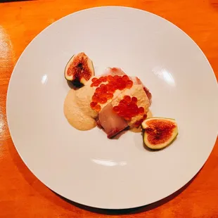 a plate of food on a table