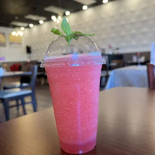 Fresh Watermelon smoothie .