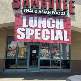Lunch Special Monday thru Friday.