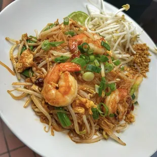 Pad Thai Shrimp.
