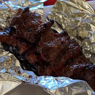 The campus's Filipino bbq pork - it was delicious