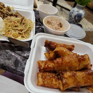 Pansit/ Jackfruit wt coconut milk on it a bit spicy to touch your taste bud