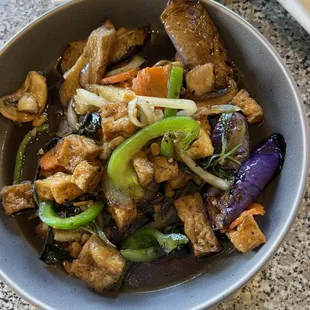 Eggplant stir fry
