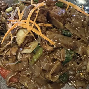 Drunken noodles with tofu was so flavorful!