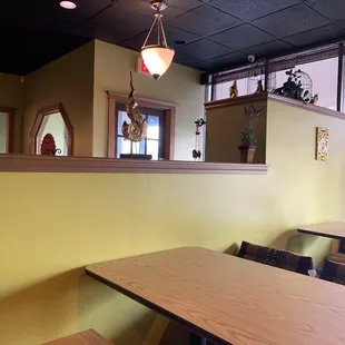 the dining area