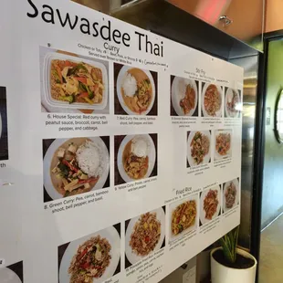 sushi and sashimi, menu