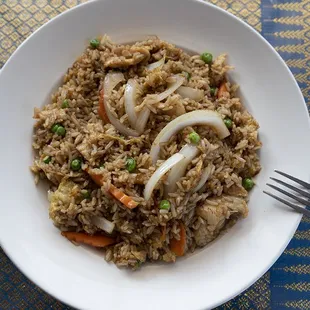 a bowl of fried rice