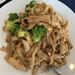 77. Pad See Yew Chicken