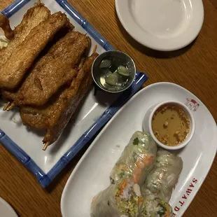 Chicken Satay Supenn's Fresh Spring Rolls