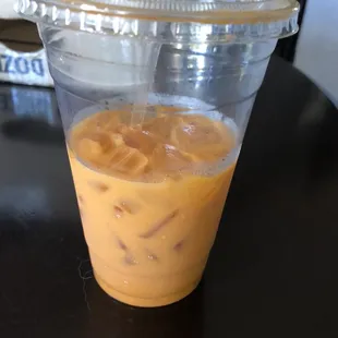 Drank half my thai iced tea