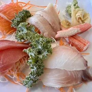 Sashimi platter.