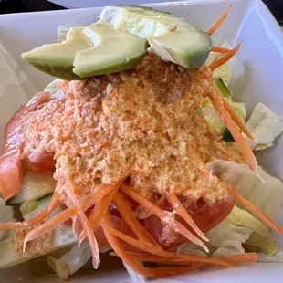 Ginger house salad.
