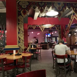 View from back of the restaurant