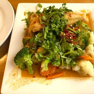 Thai Style Catfish in red curry
