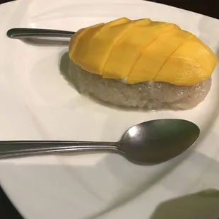 Mango Sticky Rice with Thai Custard