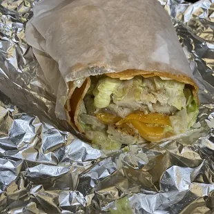 Grilled chicken wrap!