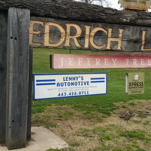 signage for the restaurant