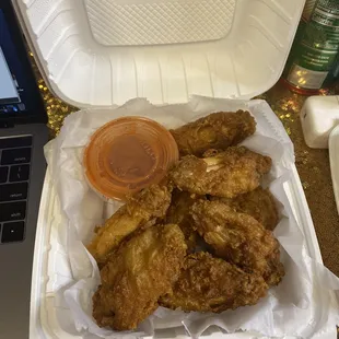 Fried wings ALL FLATS!