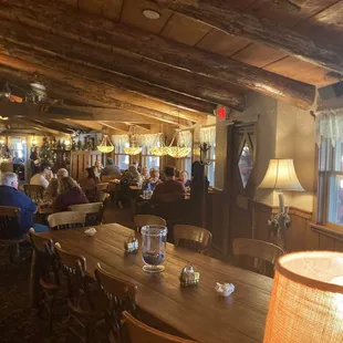 people sitting at tables