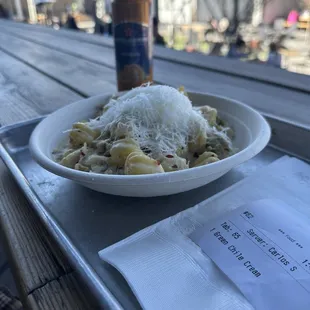 Green Chile chicken pasta from Tulipani Pasta Shop