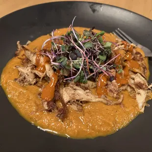 Wild Mushroom with Pumpkin Coconut Purée