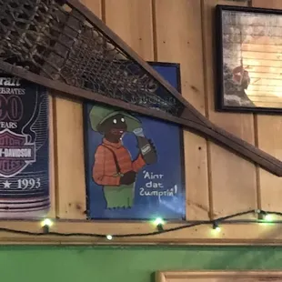 Poster of a charicature of a black man that reads "ain't dat zumptin!"