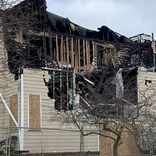 Unit burned down due to arson. Nobody was informed by the complex