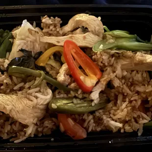 Very bland veggies uncooked none of the extras I ask for threw door dash