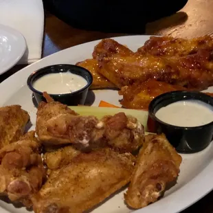 Cajun and habanero wings