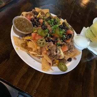 Nachos with ground beef