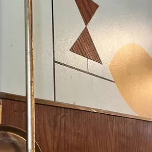 Splattered food on the walls at every booth.