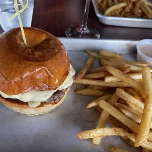 Swiss Onion Mushroom Burger