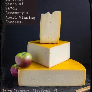 cheese stacked on top of each other