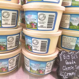 Saxon Creamery Gourmet Cheese Spreads.