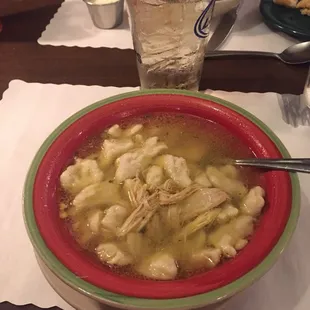 Home made chicken and dumplings soup ... Really good