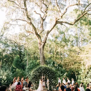 The ceremony area for the Shabby Chic Barn