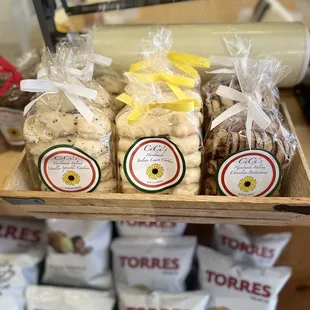 a display of tortillas in a store