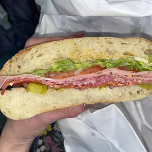 Classic Italian (not sure that&apos;s the actual name, but...you get the gist) on ciabatta