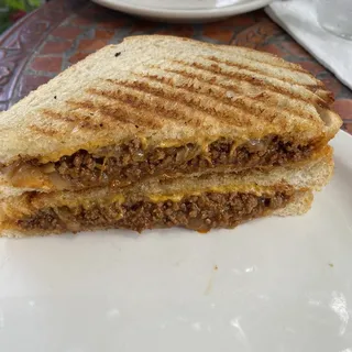 Sloppy Joe Grilled Cheese Sandwich