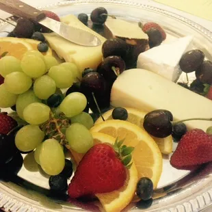 Cheese &amp; fruit platter