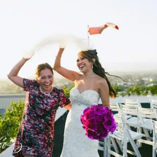 Karisa and I working through our wind issues!