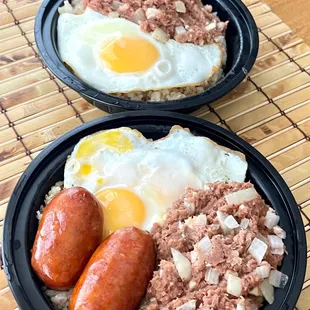 Happy Sunday Funday to you! Let's dig in to comforting corn beef, fried egg, and Filipino Longanisa over garlic fried rice @ SaySoSweets