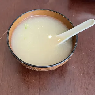 Miso soup!