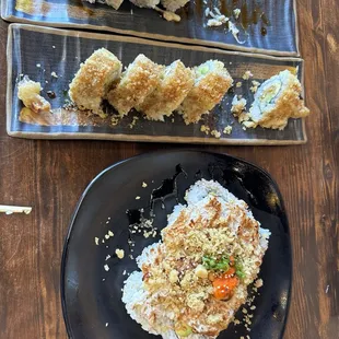 sushi, sushi and sashimi, sashimi, food