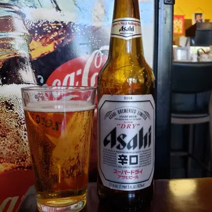 Asahi only in large bottles