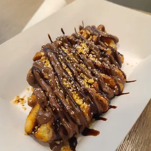 Nutella hazelnut croffle