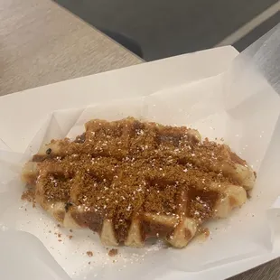 Caramel Cookie Croffle