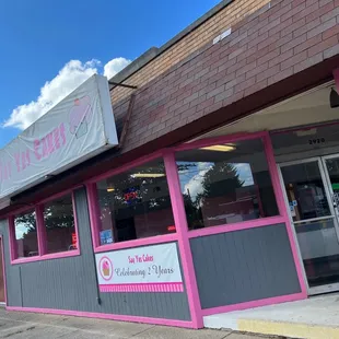 the front of the store