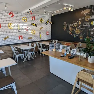 the interior of the restaurant